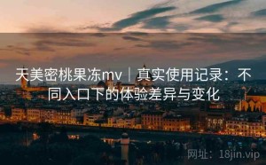 天美密桃果冻mv｜真实使用记录：不同入口下的体验差异与变化