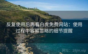 反复使用后再看白虎免费网站：使用过程中容易忽略的细节提醒
