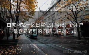 白虎网站一区日常使用笔记：新用户最容易遇到的问题与应对方式