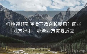 红桃视频到底适不适合长期用？哪些地方好用，哪些地方需要适应