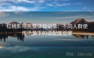 红桃影视完整体验记录：不同人群使用场景下的适配度观察