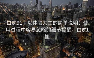 白虎91｜以体验为主的简单说明：使用过程中容易忽略的细节提醒，白虎t恤