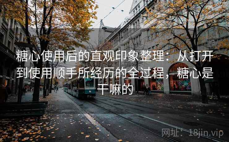 糖心使用后的直观印象整理：从打开到使用顺手所经历的全过程，糖心是干嘛的