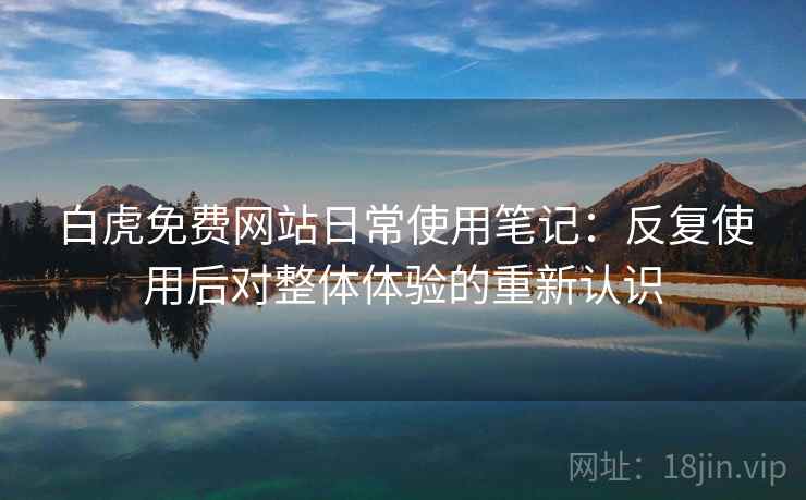 白虎免费网站日常使用笔记：反复使用后对整体体验的重新认识